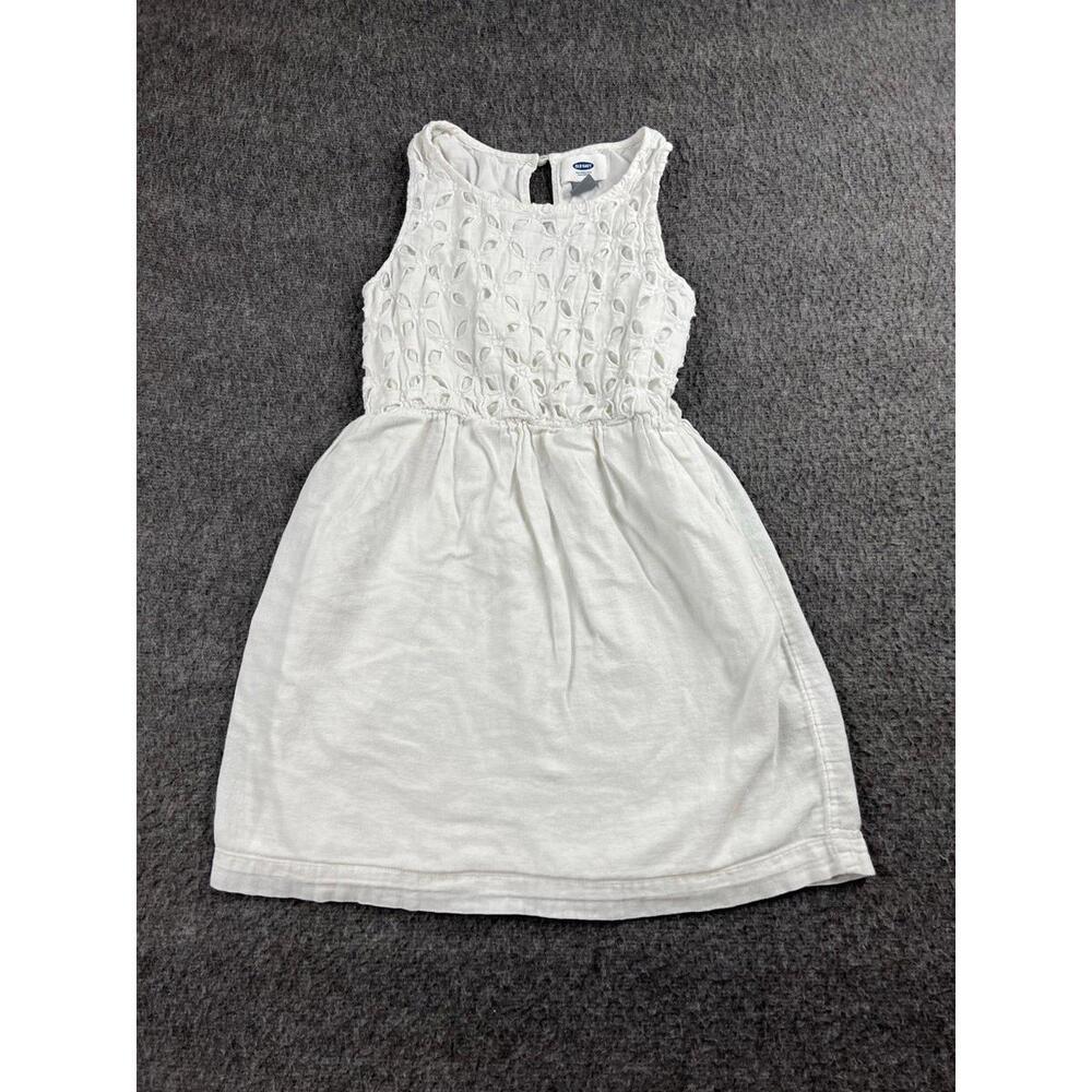 Old Navy White Sleeveless Dress for Girls Size S (6-7)